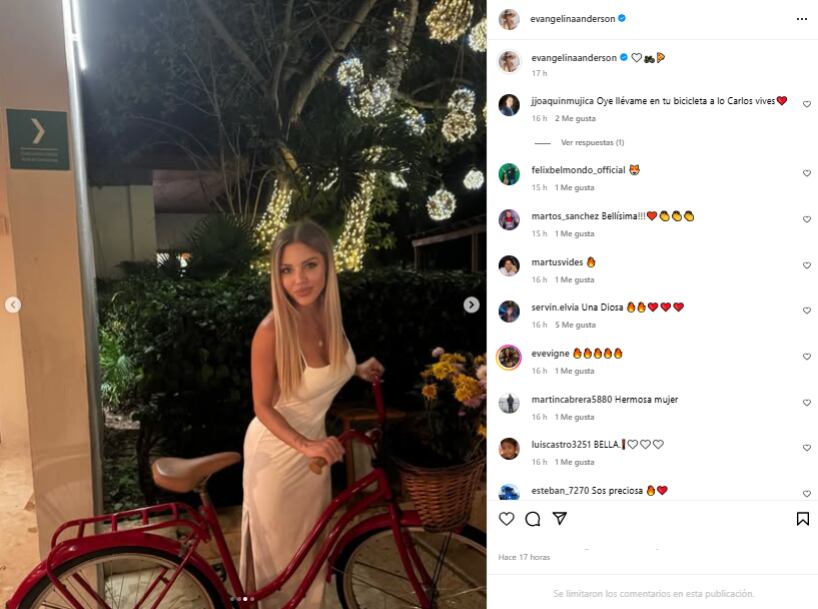 Los fanáticos elogiaron el look que usó la modelo para su velada (Foto: Instagram @evangelinaanderson)