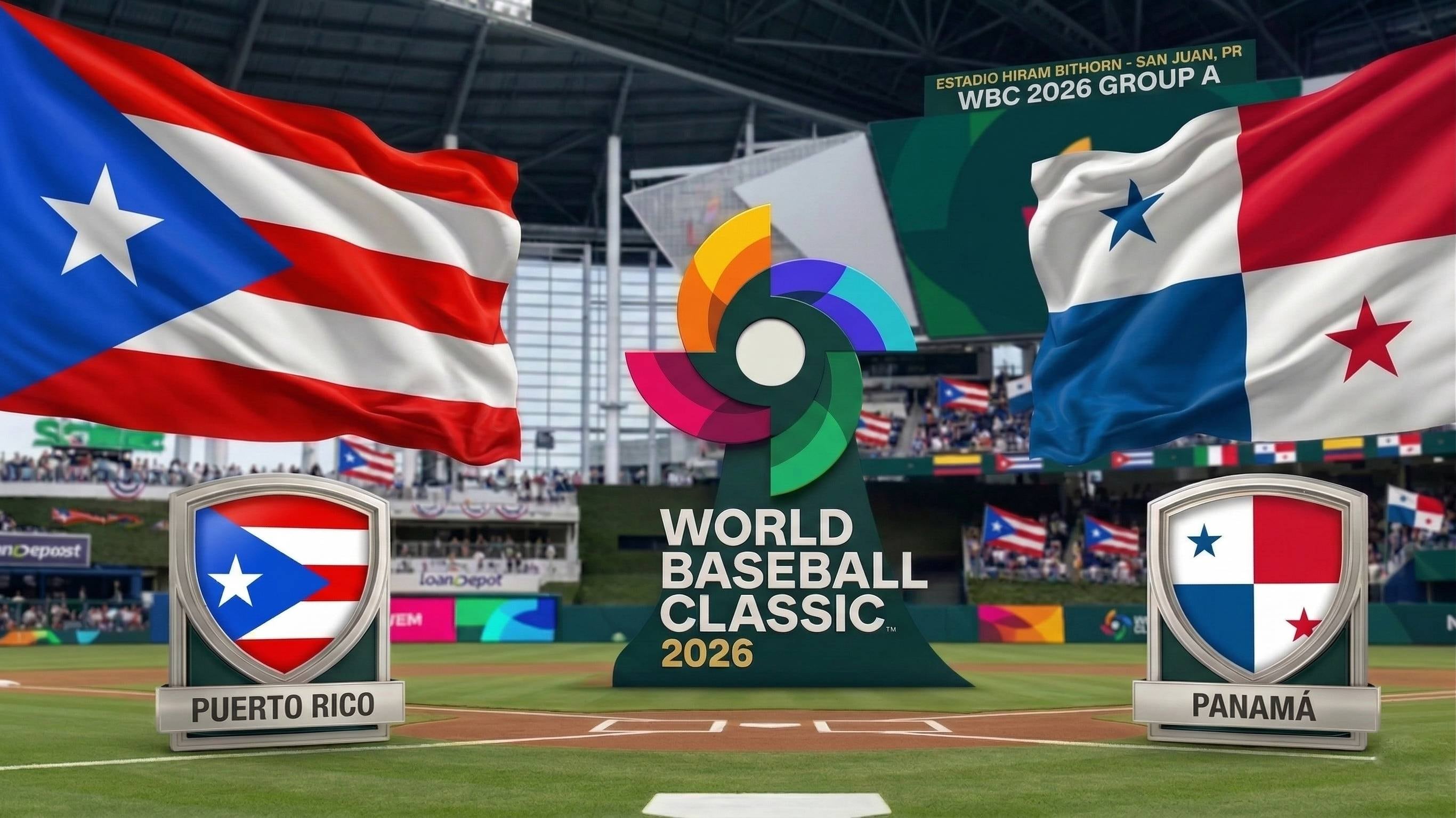 Puerto Rico vs. Panamá, hoy: hora y cómo ver en vivo la transmisión del Clásico Mundial de Béisbol