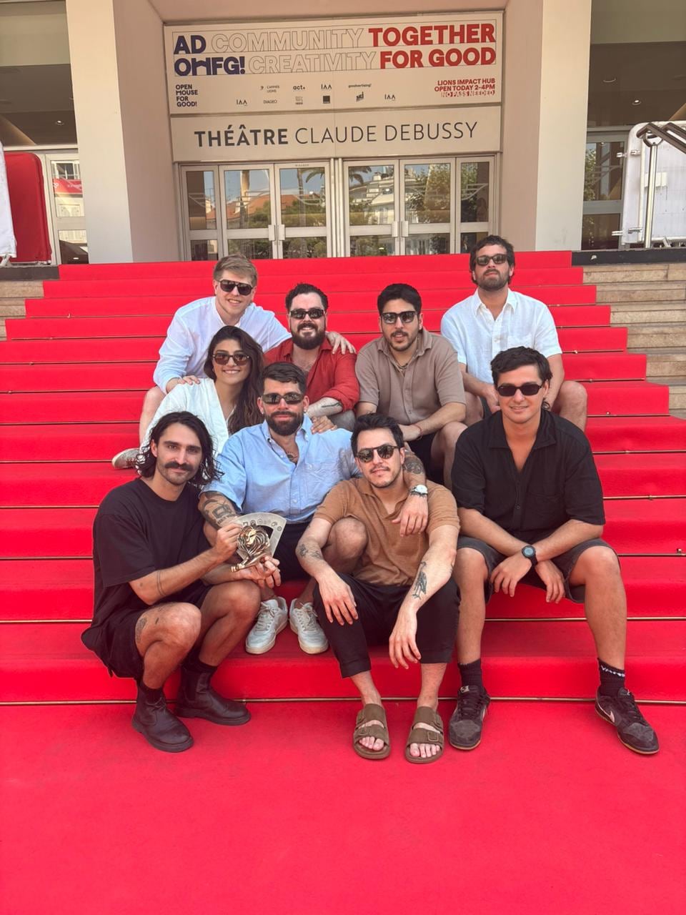 El equipo de Purga Studio en Cannes