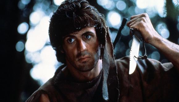 Sylvester Stallone como John Rambo en la película