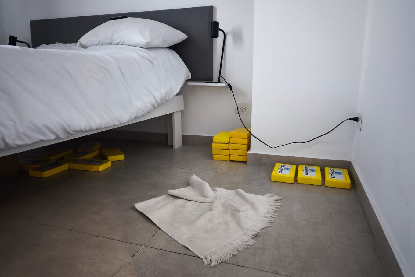 La mayor parte de la cocaína fue secuestrado en un departamento de la zona de Abasto