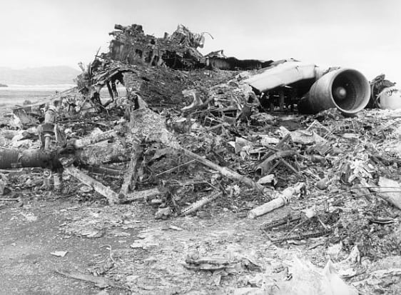 Restos del desastre en Tenerife (Getty Images)