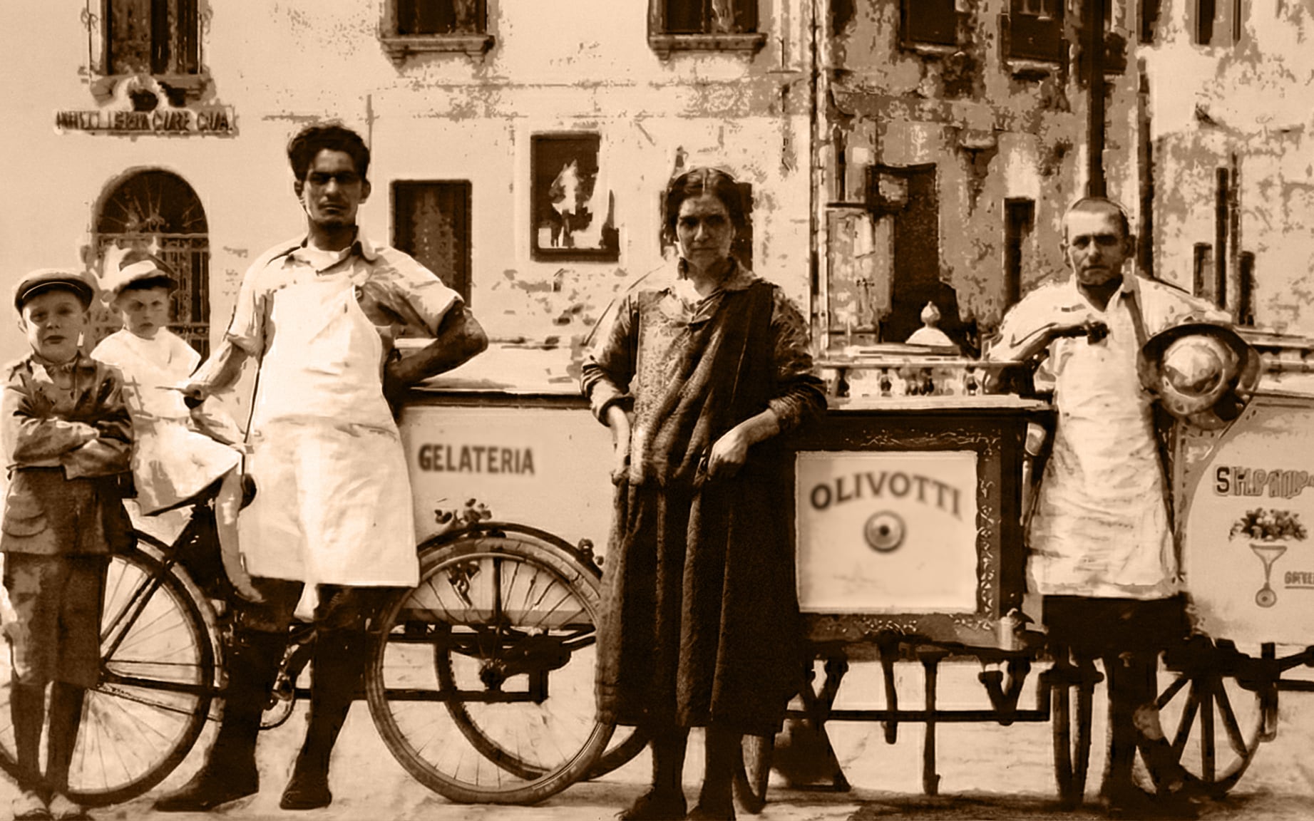 Familia Olivotti, fundadores de Cadore en Italia