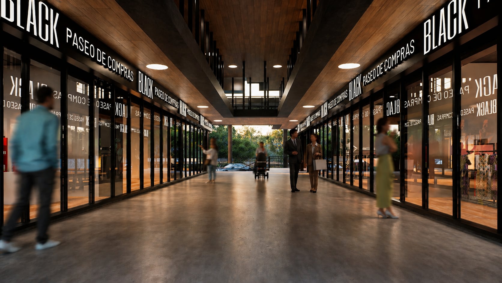 Black tendrá locales de indumentaria, de decoración, gimnasio, farmacia, coworking, una apuesta fuerte por la gastronomía, rooftop, terrazas y salas de cine