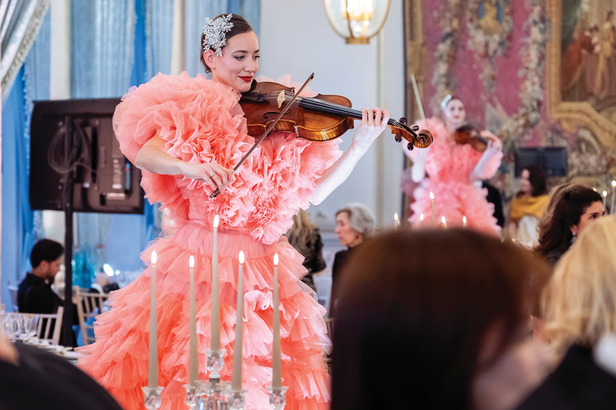 La música sonó en vivo durante la velada