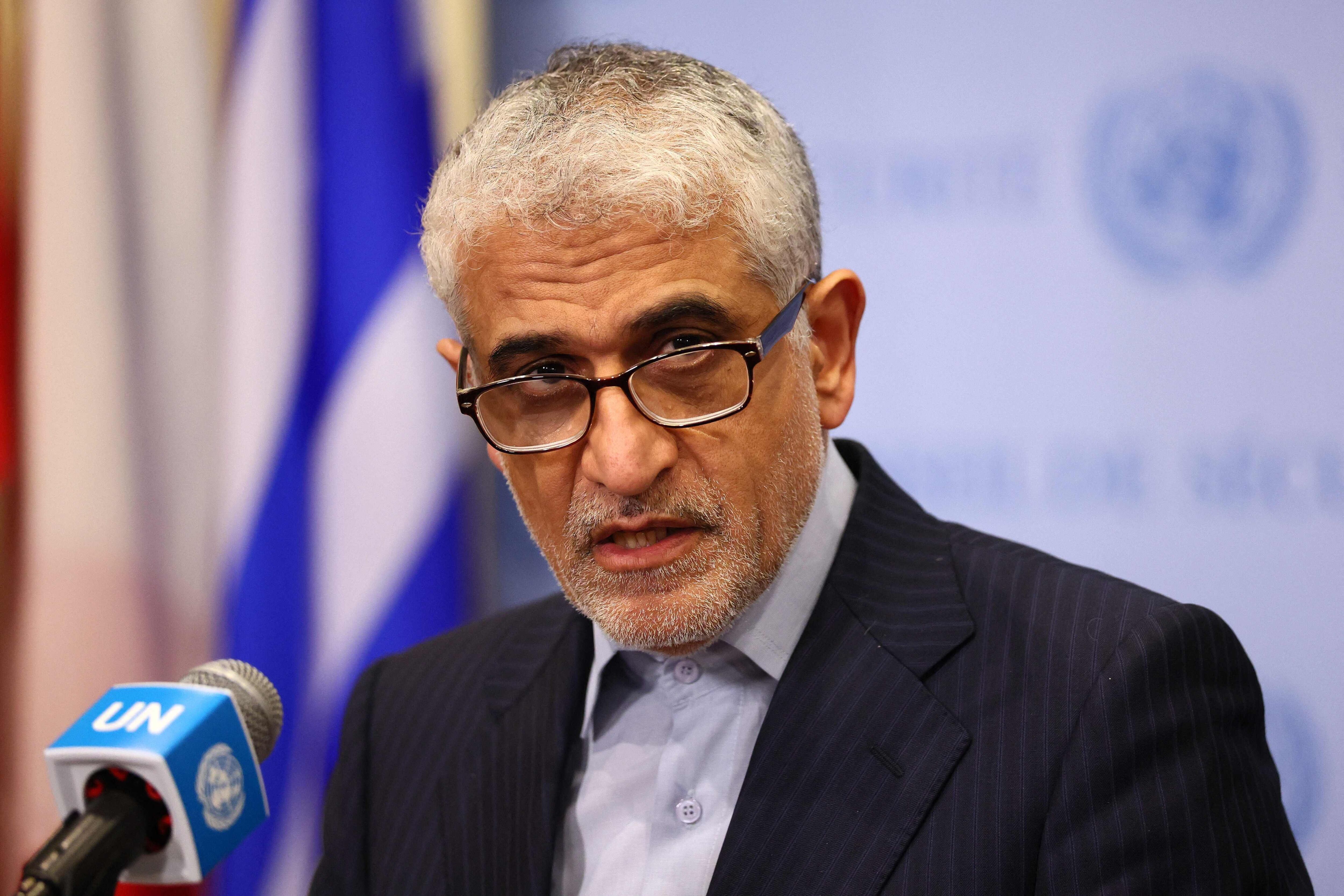 El embajador de Irán ante la ONU, Amir Saeid Iravani