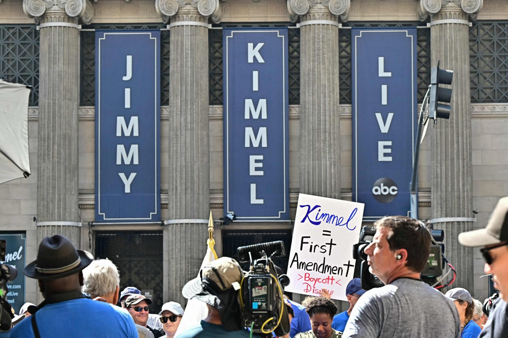Protestas a favor de Jimmy Kimmel