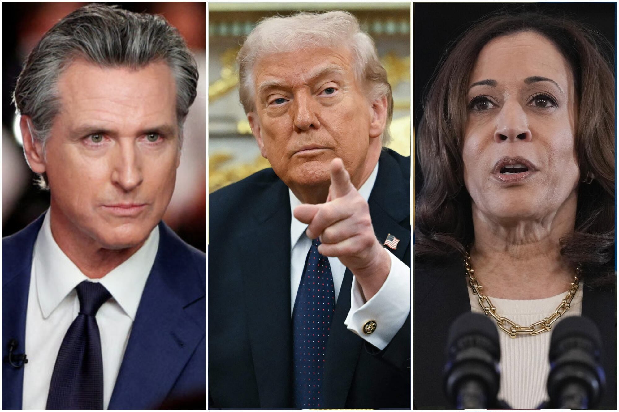 Adiós Newsom y Kamala: la encuesta en EE.UU. que da como ganador a Donald Trump