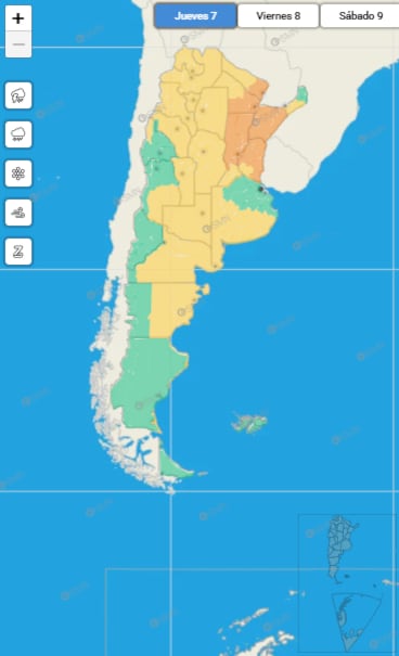 Medio país bajo alerta, según el SMN