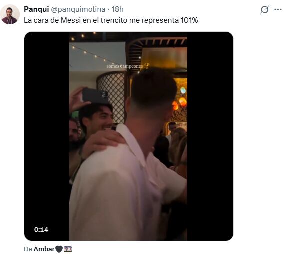 Las mejores reacciones de los usuarios tras ver el video de Messi