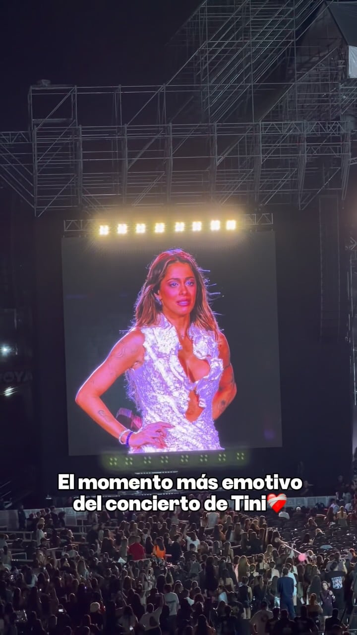 Tini se presentó Futttura en Venezuela y se quebró al hablar de su familia (Foto: Instagram @albertvielma)