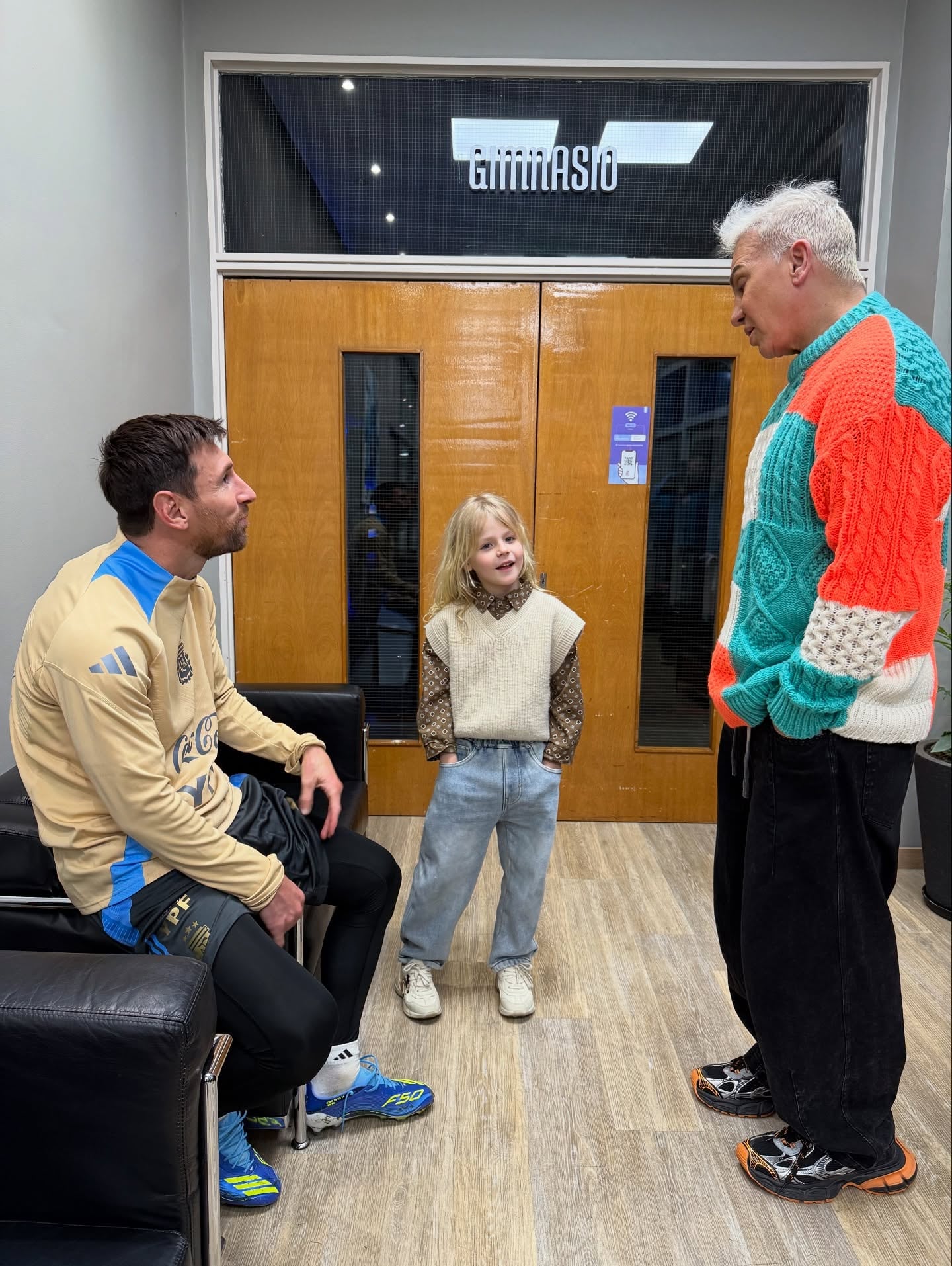 El encuentro fue posible gracias a la mamá de Lionel Messi, quien es muy amiga de Flavio Mendoza