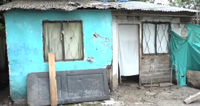 La vivienda donde vivía la pareja en Claypole, en el partido de Almirante Brown