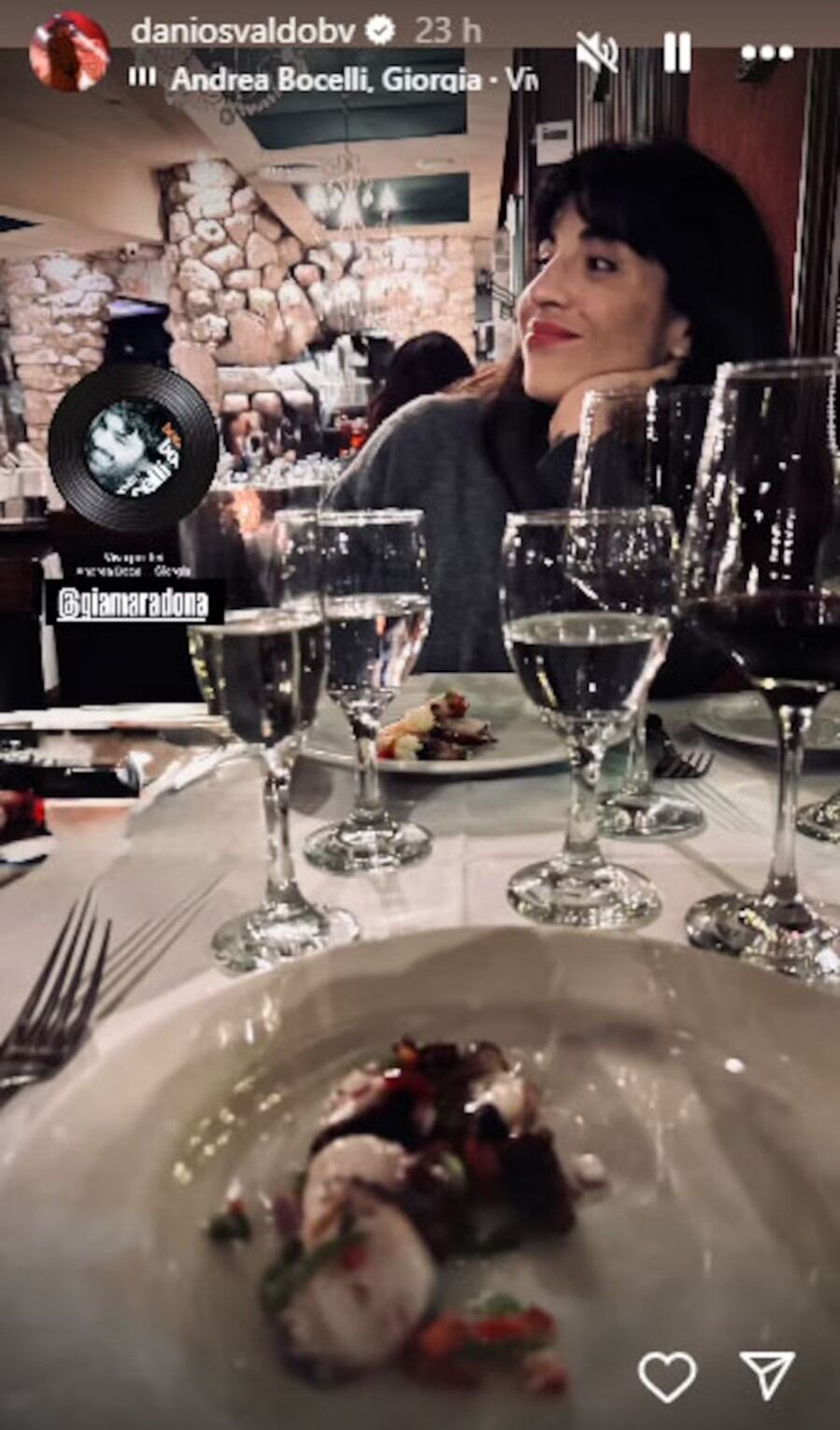 La foto con la que Daniel Osvaldo confirmó su reconciliación con Gianinna Maradona (Foto: Instagram @daniosvaldobv)