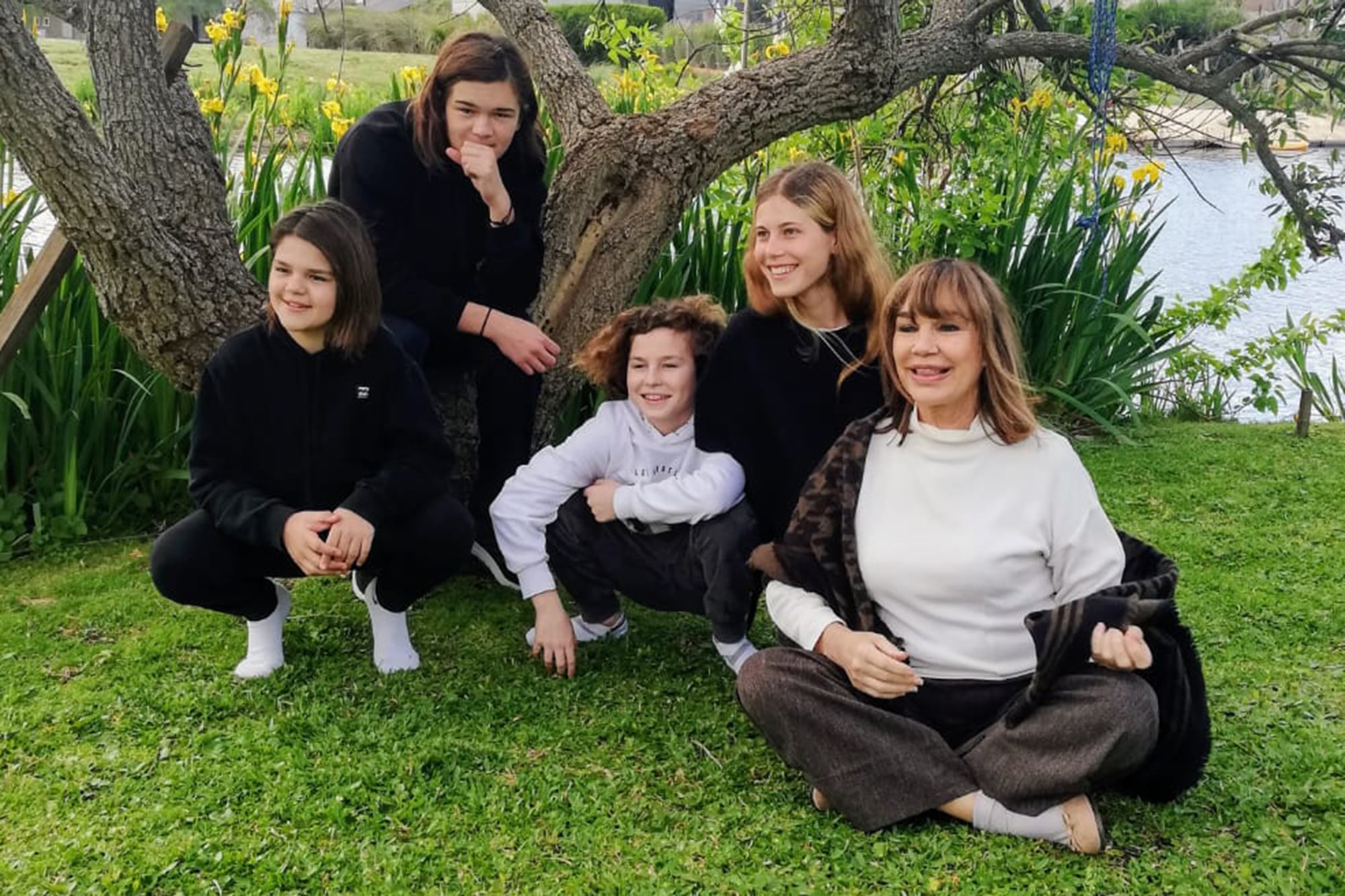 Compartiendo un día al aire libre con Mateo y Ciro, los de Morita, y Justina y Lorenzo, hijos de María