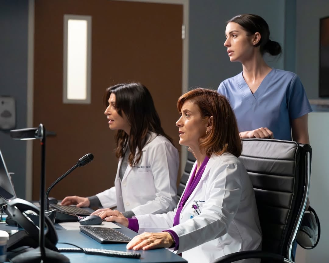 Escena de Kate Walsh en su nueva participación en la serie (Foto: Instagram/@greysabc)