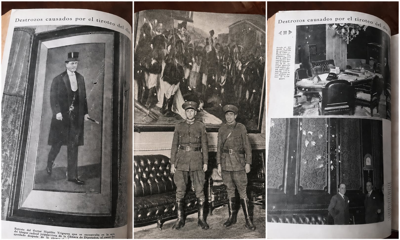 En 1930, varios sectores del Palacio y sus obras de arte, entre ellas el cuadro