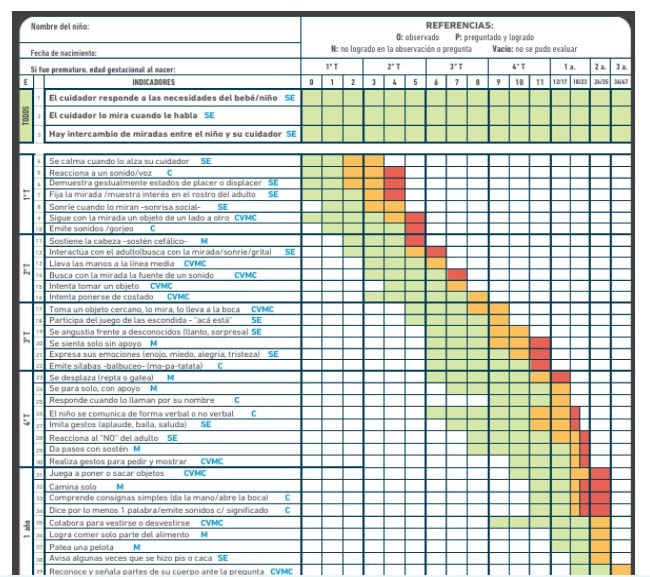 La evaluación del desarrollo que sumaron a las consultas pediátricas en el sistema público porteño funciona con alertas, como un semáforo, para la detección y derivación temprana