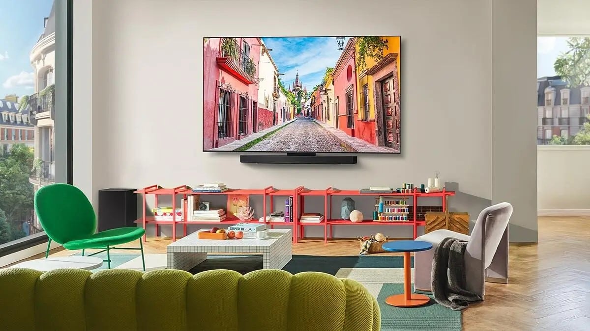 Un televisor OLED de 83 pulgadas de LG
