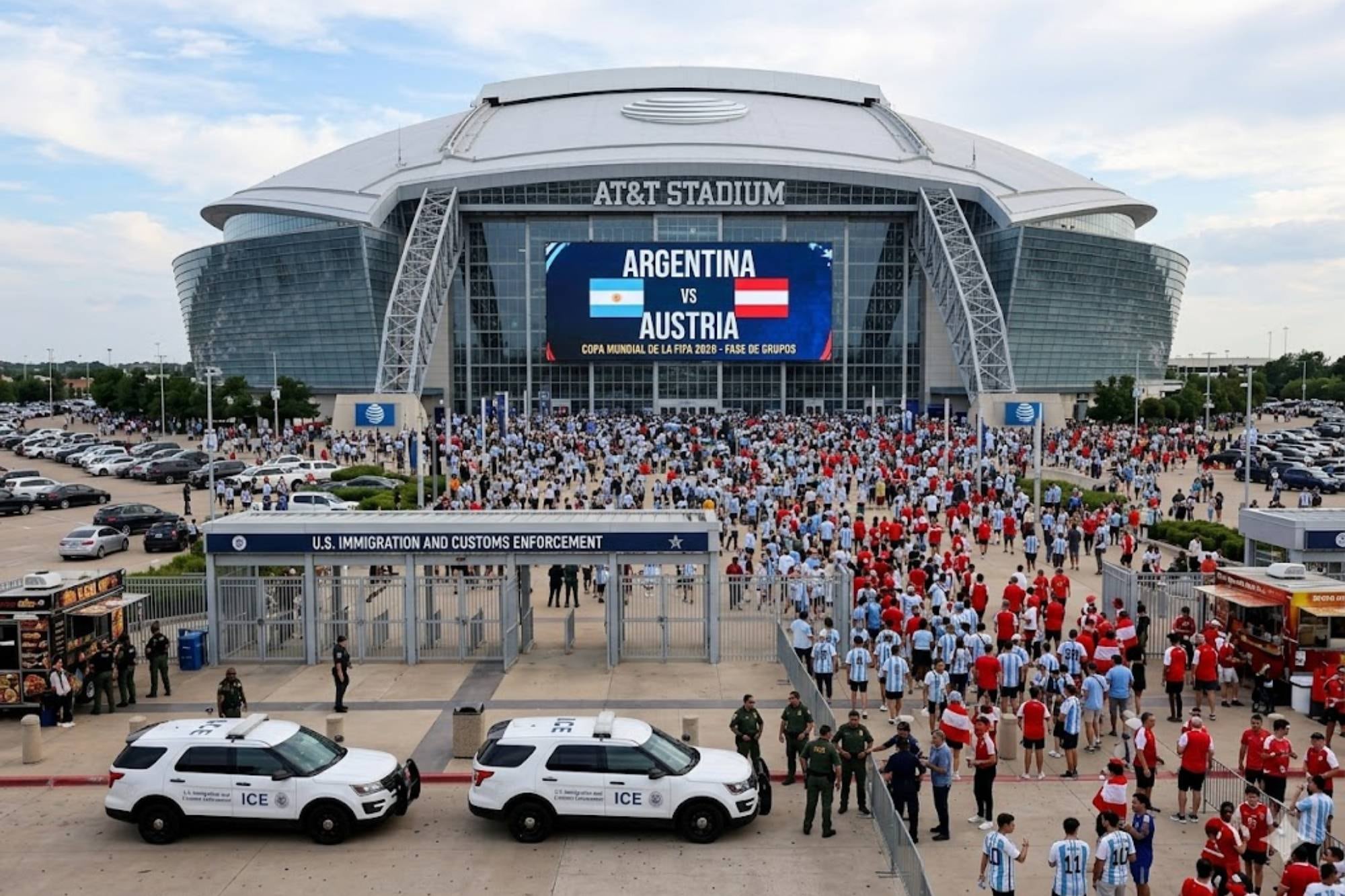Noticias del ICE en Dallas: confirman operativos oficiales en Texas por el partido de Argentina en el Mundial 2026