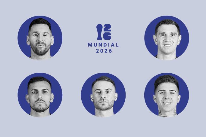La prelista de 55 futbolistas de la selección argentina para el Mundial 2026