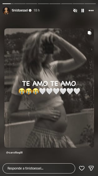Tini compartió el anuncio en sus redes sociales (Foto: Instagram @carollagill)