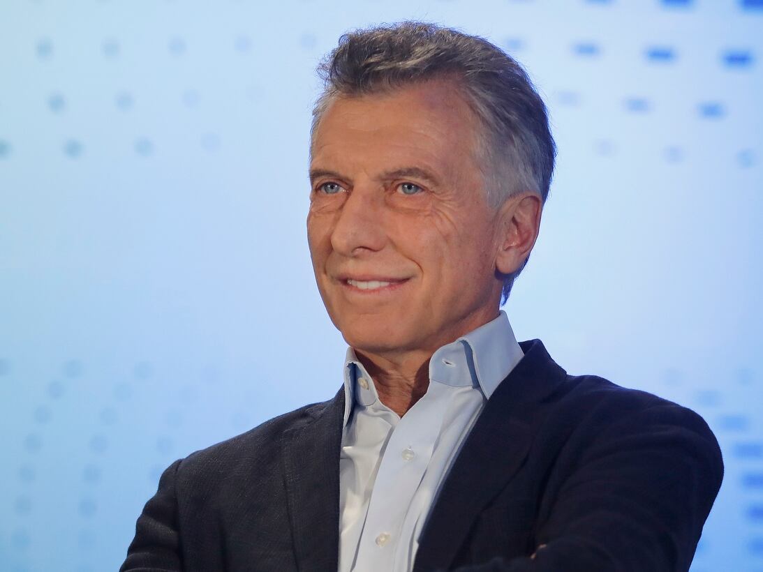 Mauricio Macri en el programa Comunidad de Negocios de LN+, entrevistado por José Del Río, en los estudios del Diario La Nación