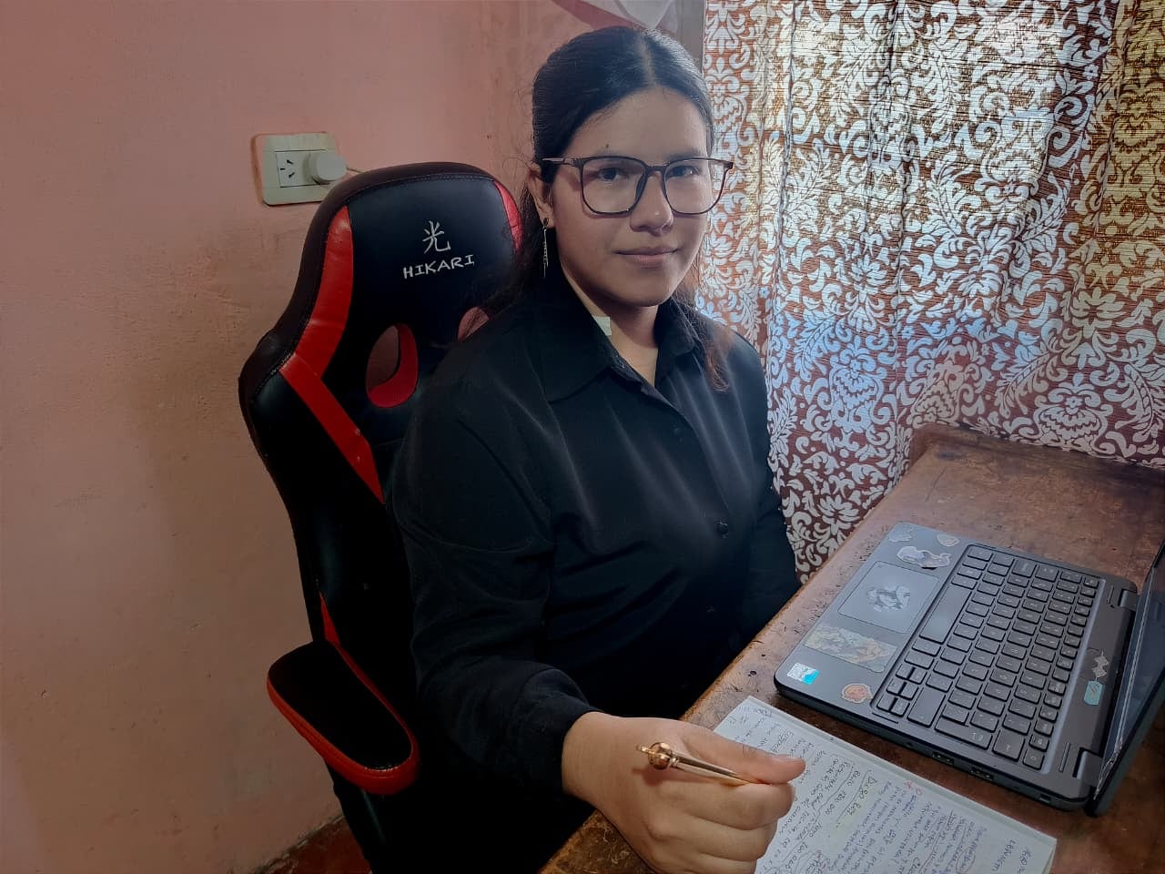 Durante el programa de Empujar, Pilar trabajó con sus compañeros para armar una estrategia de marketing para Noble Transfers