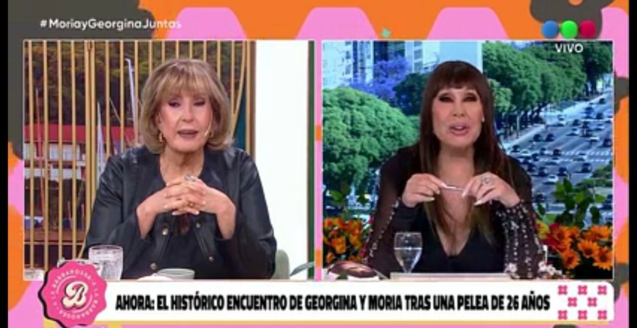 Rating: cuánto midió el reencuentro entre Georgina Barbarossa y Moria Casán