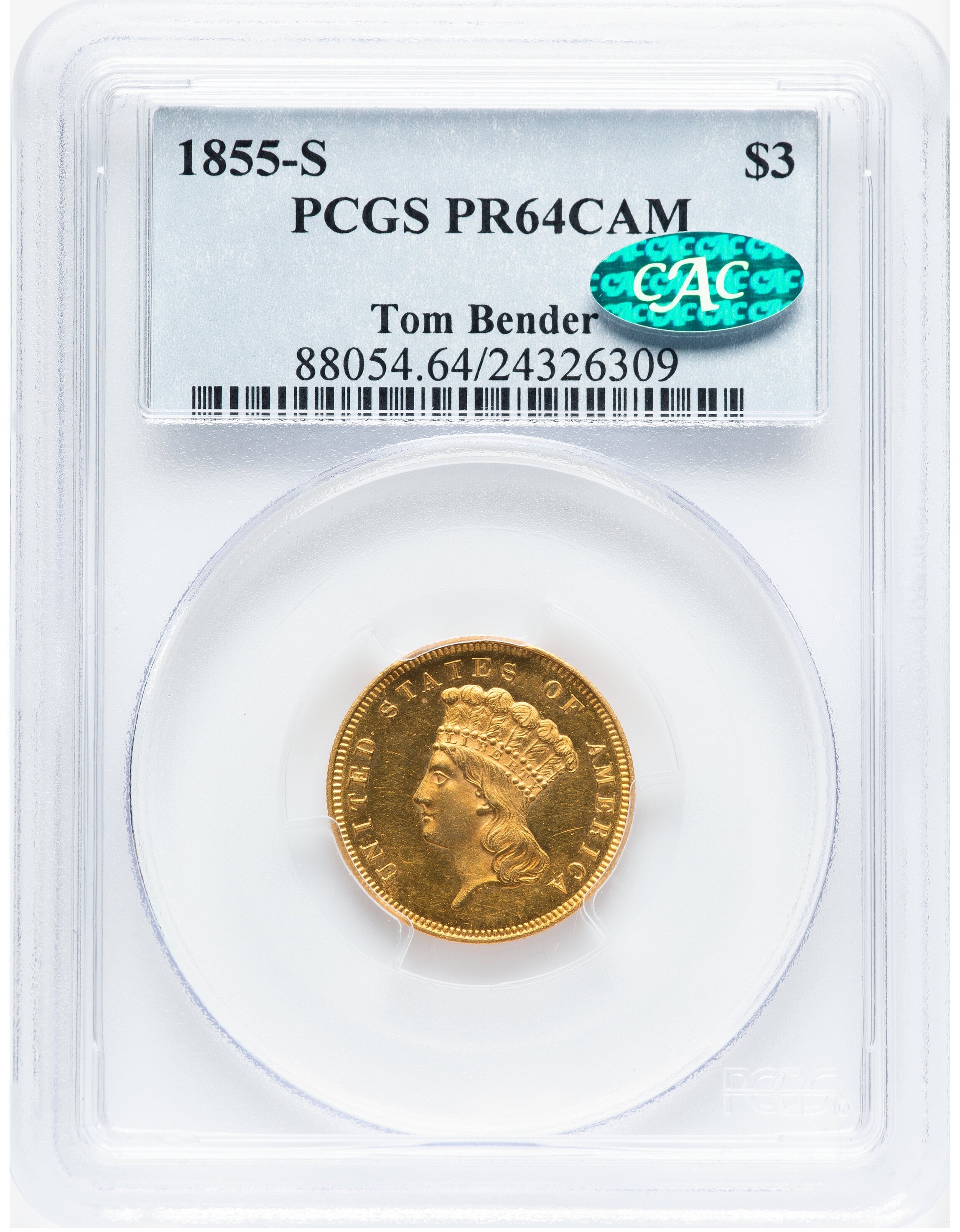 La pieza fue calificada como PR64CAM debido a su buen estado de conservación