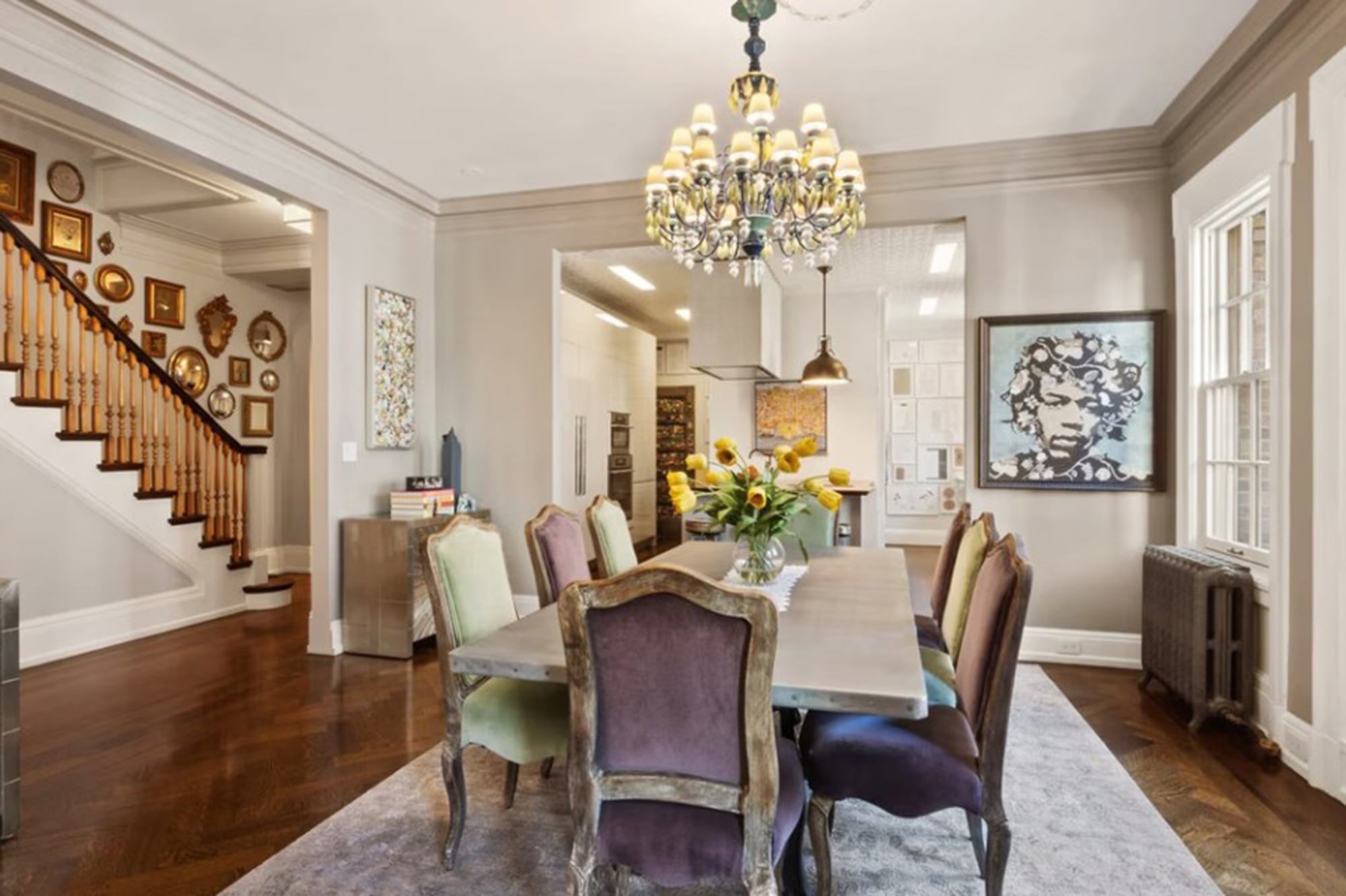 Uma Thurman compró el dúplex y tiempo después otro departamento en el mismo piso que lo unificó con una extensa remodelación