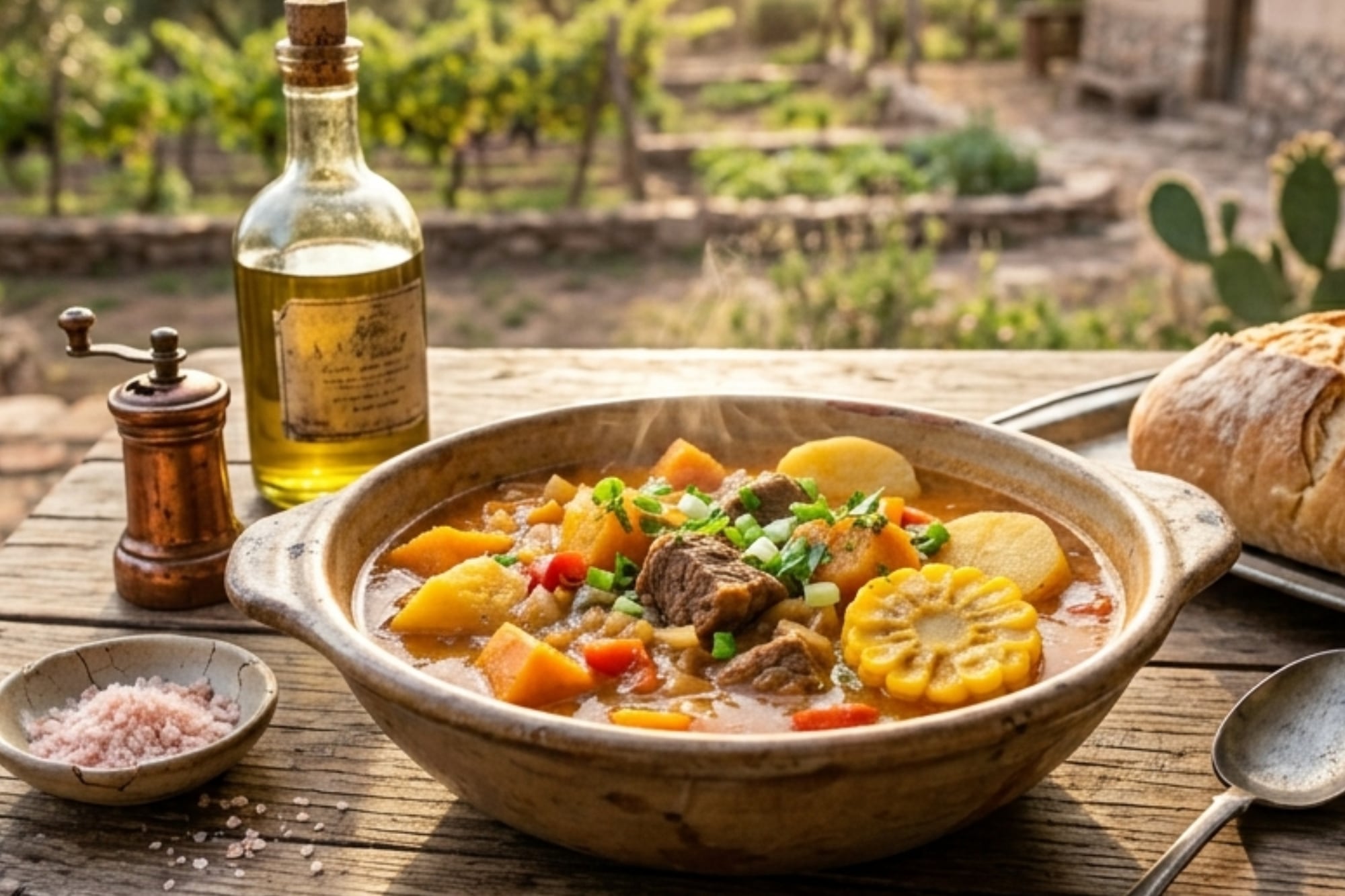 La carbonada es de origen europeo, pero en las minas de carbón de Chile y Argentina durante la colonia española se volvió un plato típico