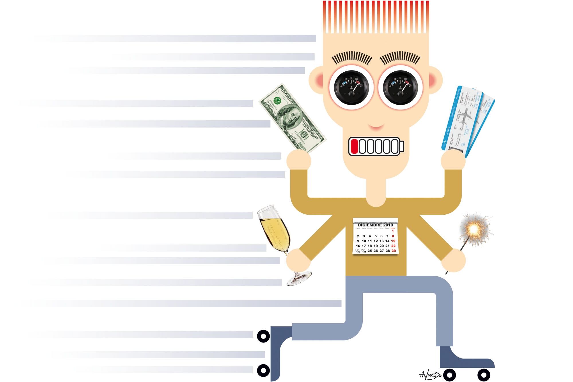 En diciembre se produce una sobrecarga por las obligaciones laborales y sociales, pero ya en noviembre se nota el impacto