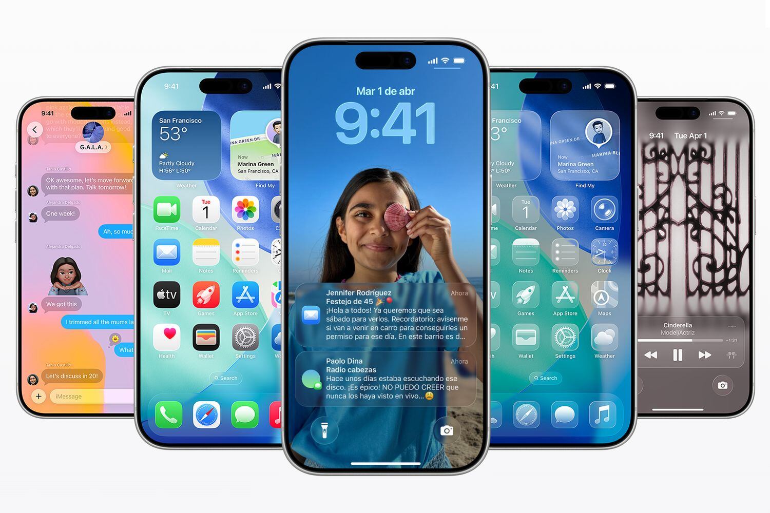 La nueva interfaz Liquid Glass se inspira en el sistema operativo VisionOS de Apple