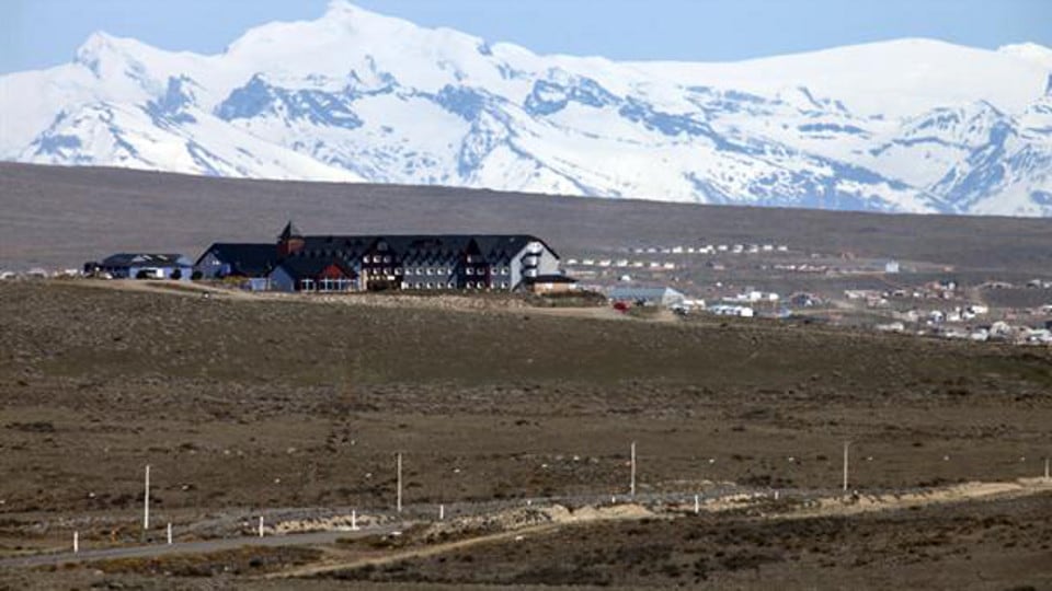 Uno de los edificios de la empresa Hotesur, en El Calafate