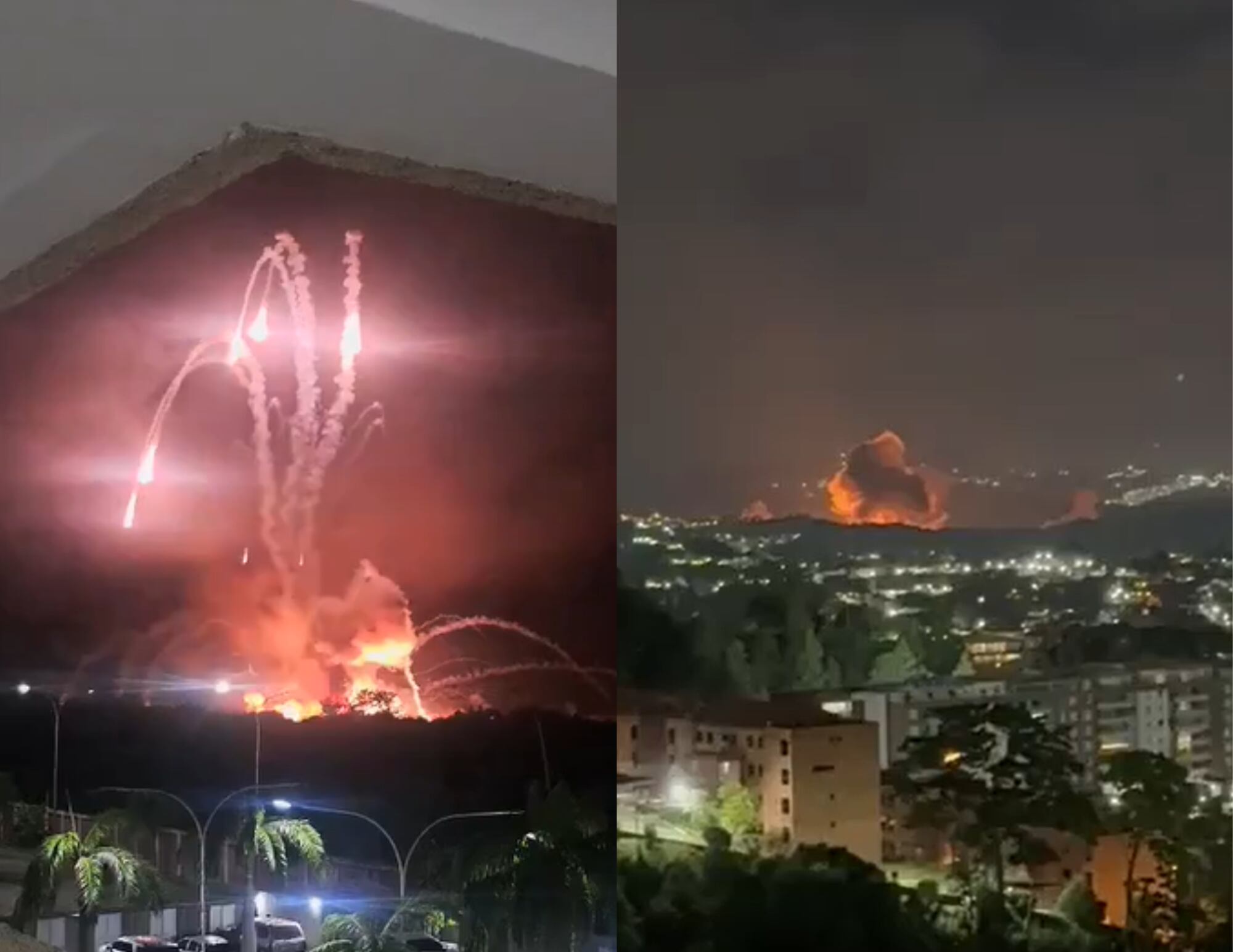 Tensión en Venezuela: reportan explosiones en Caracas y el gobierno de Maduro acusa a Estados Unidos de atacar objetivos militares