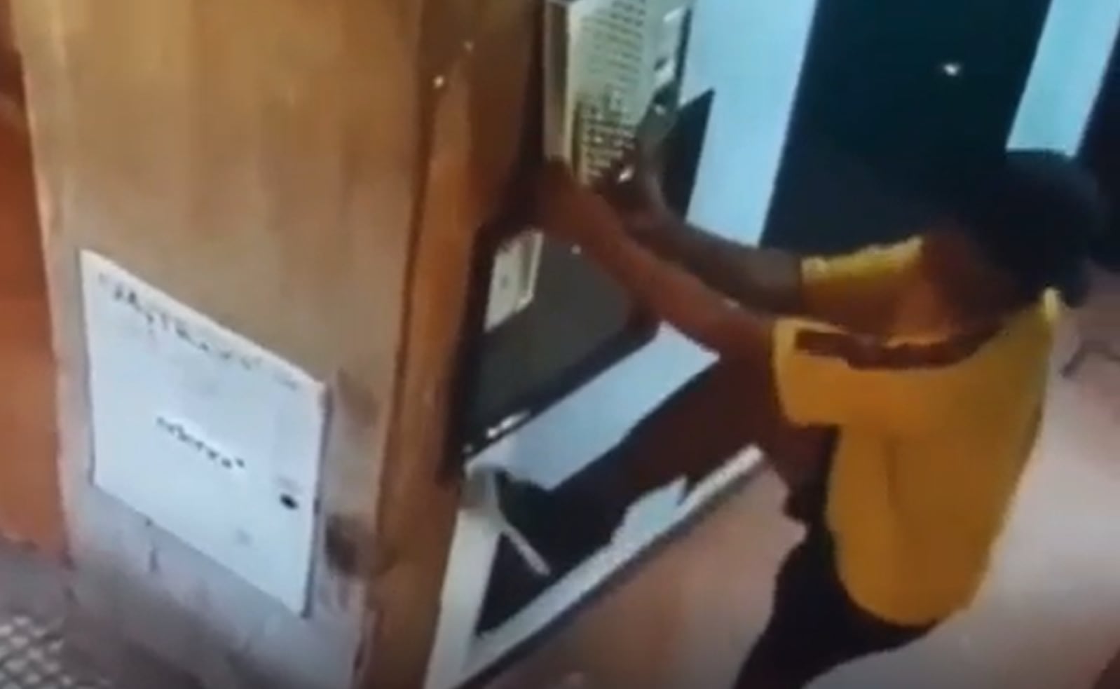 Una pareja salió a robar con su hijo y se llevaron un portero eléctrico de un edificio de Belgrano