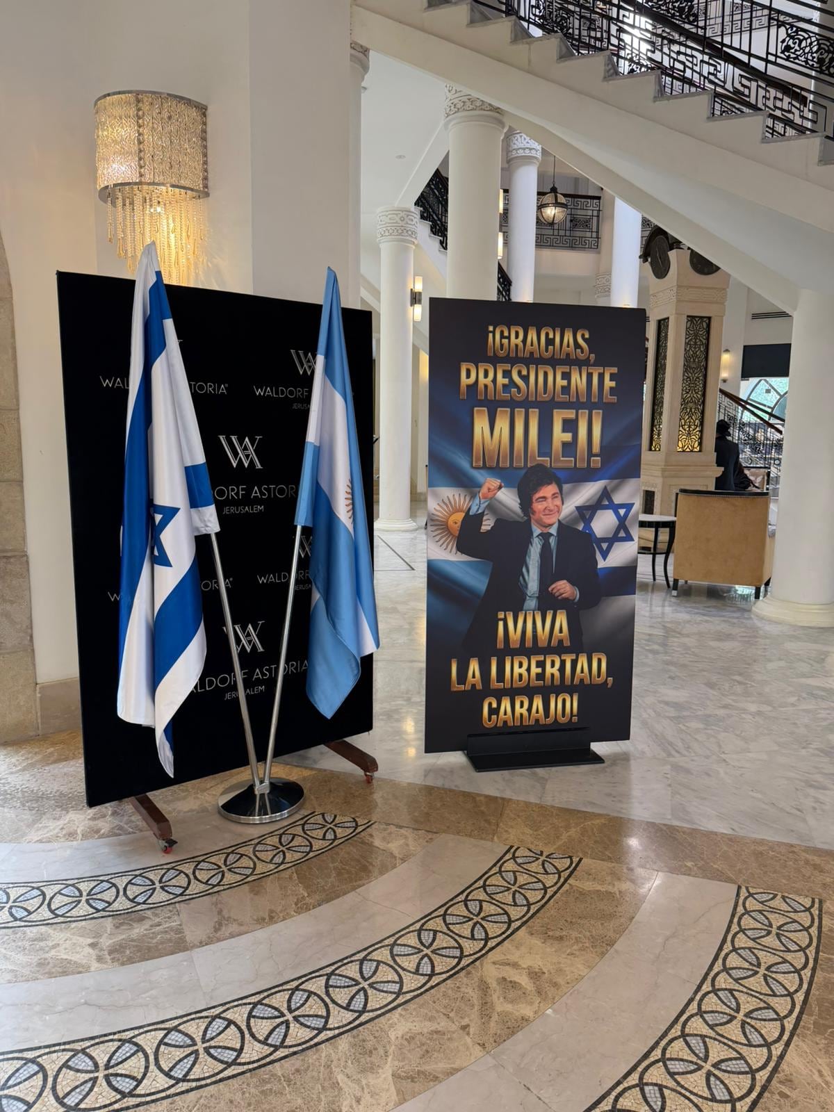 Milei llegó a Israel en medio de una guerra regional