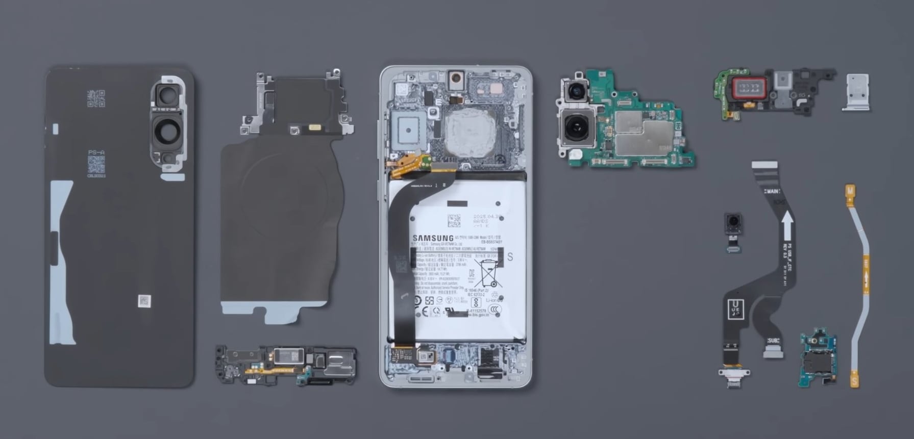 Los componentes del Samsung Galaxy S25 Edge