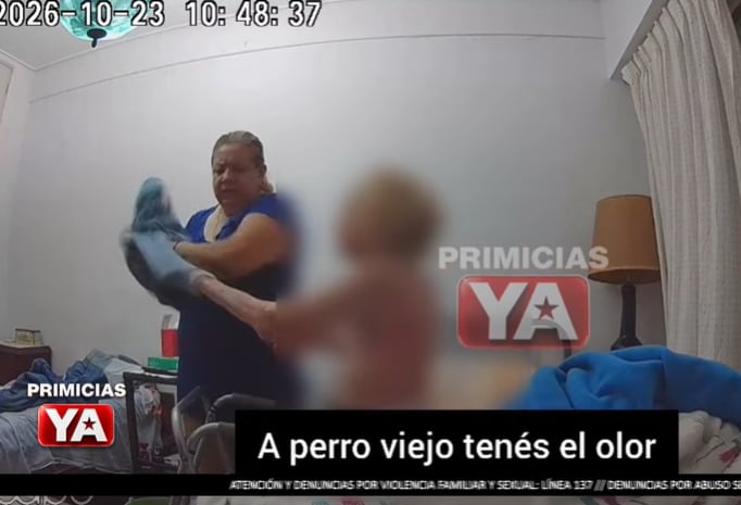 En Primicias Ya compartieron las imágenes de las cámaras de seguridad en las que se pudo ver la violencia verbal y física a la que era sometida la madre de Marcela Coronel (Foto: Captura)