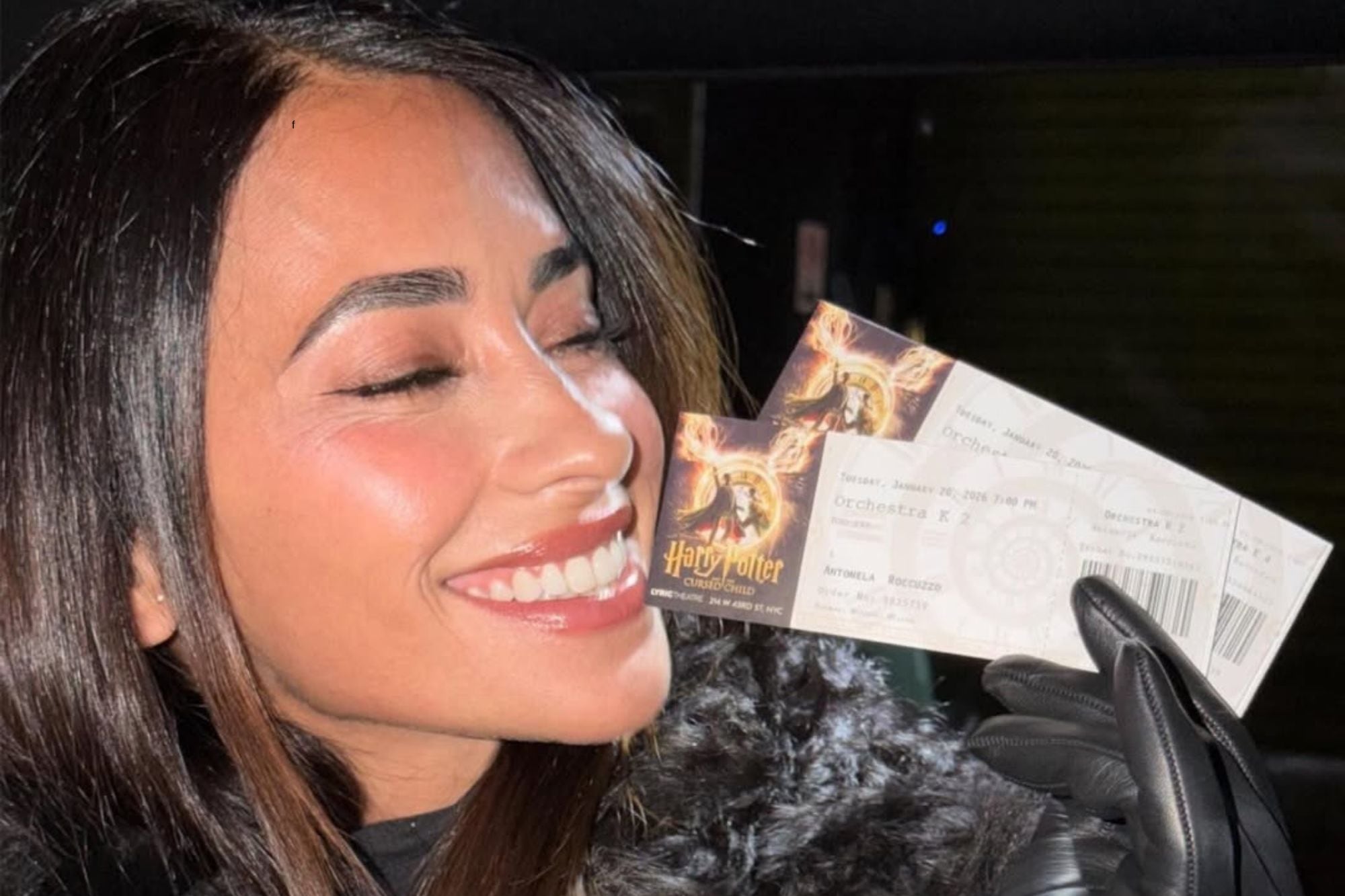 La escapada de Antonela Roccuzzo a Nueva York: salida al teatro a ver Harry Potter y un amanecer nevado