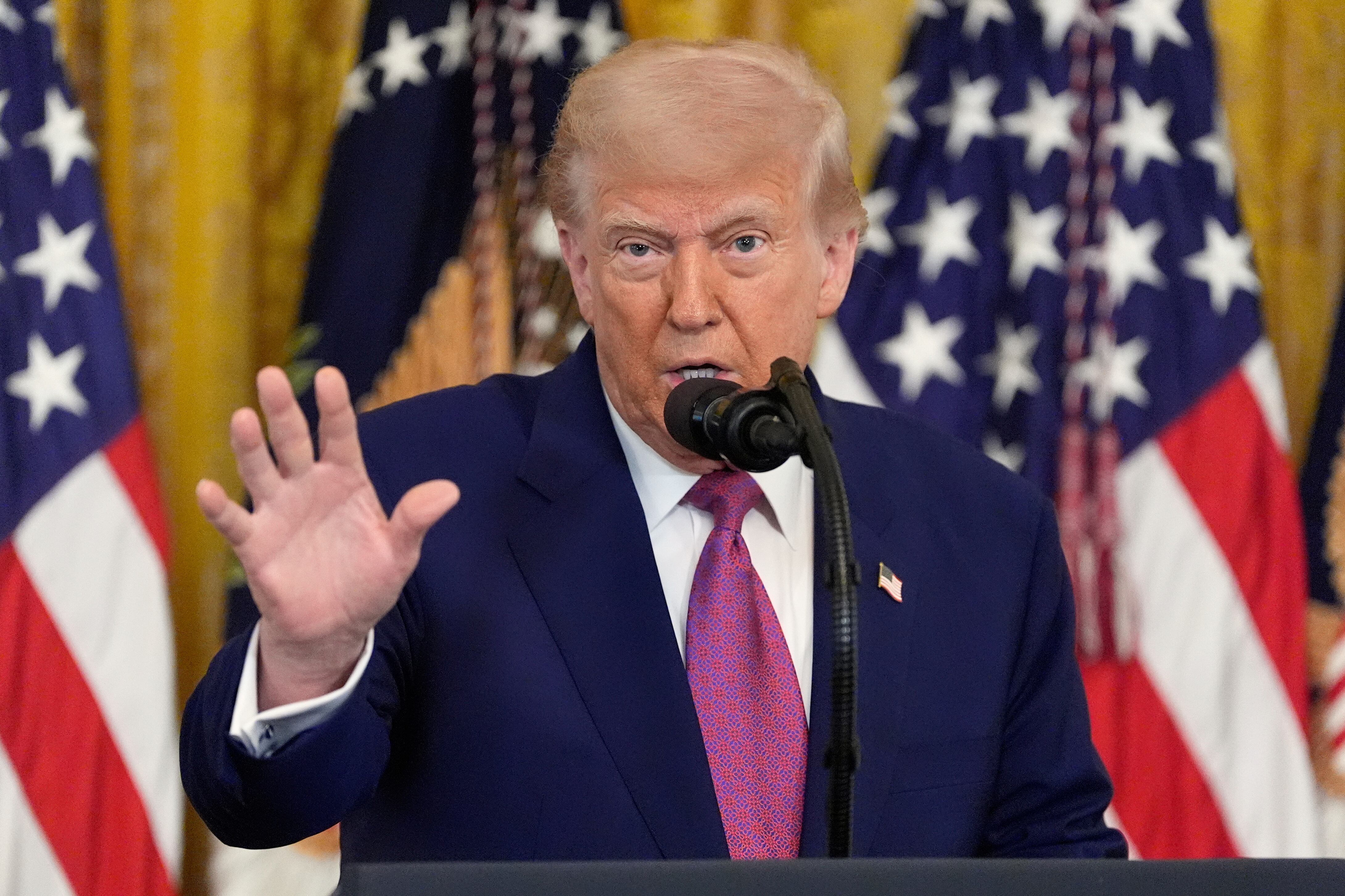 El presidente estadounidense Donald Trump en la Casa Blanca