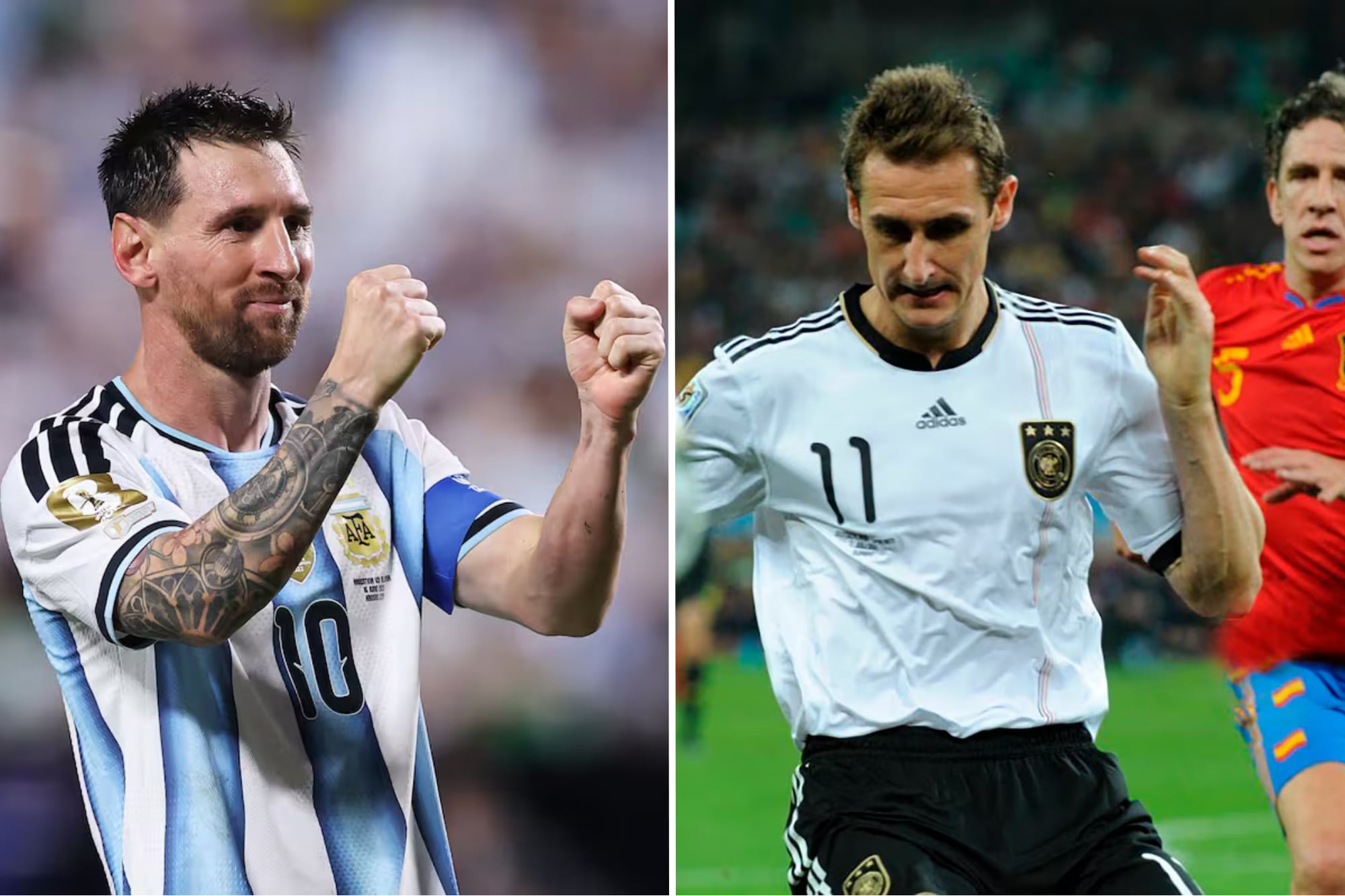 Klose felicitó a Messi tras romper su histórico récord en los Mundiales: “Es el mejor de todos los tiempos”.