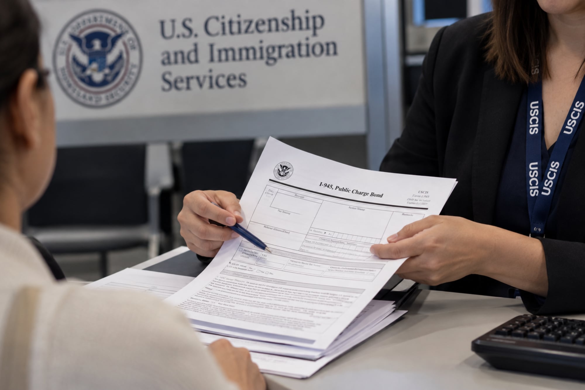 El Formulario I-945 solo puede presentarse cuando Uscis autoriza previamente una fianza por carga pública