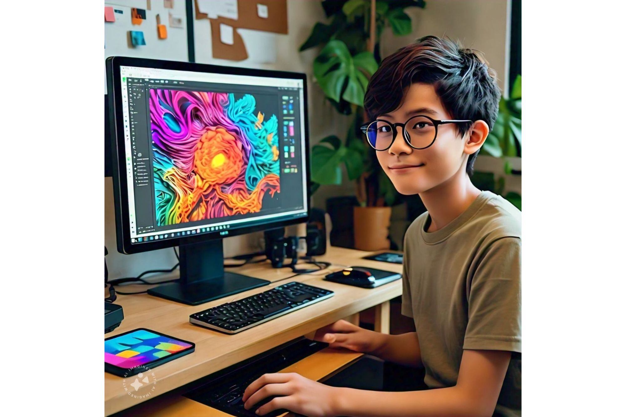 La imagen solicitada a Meta AI