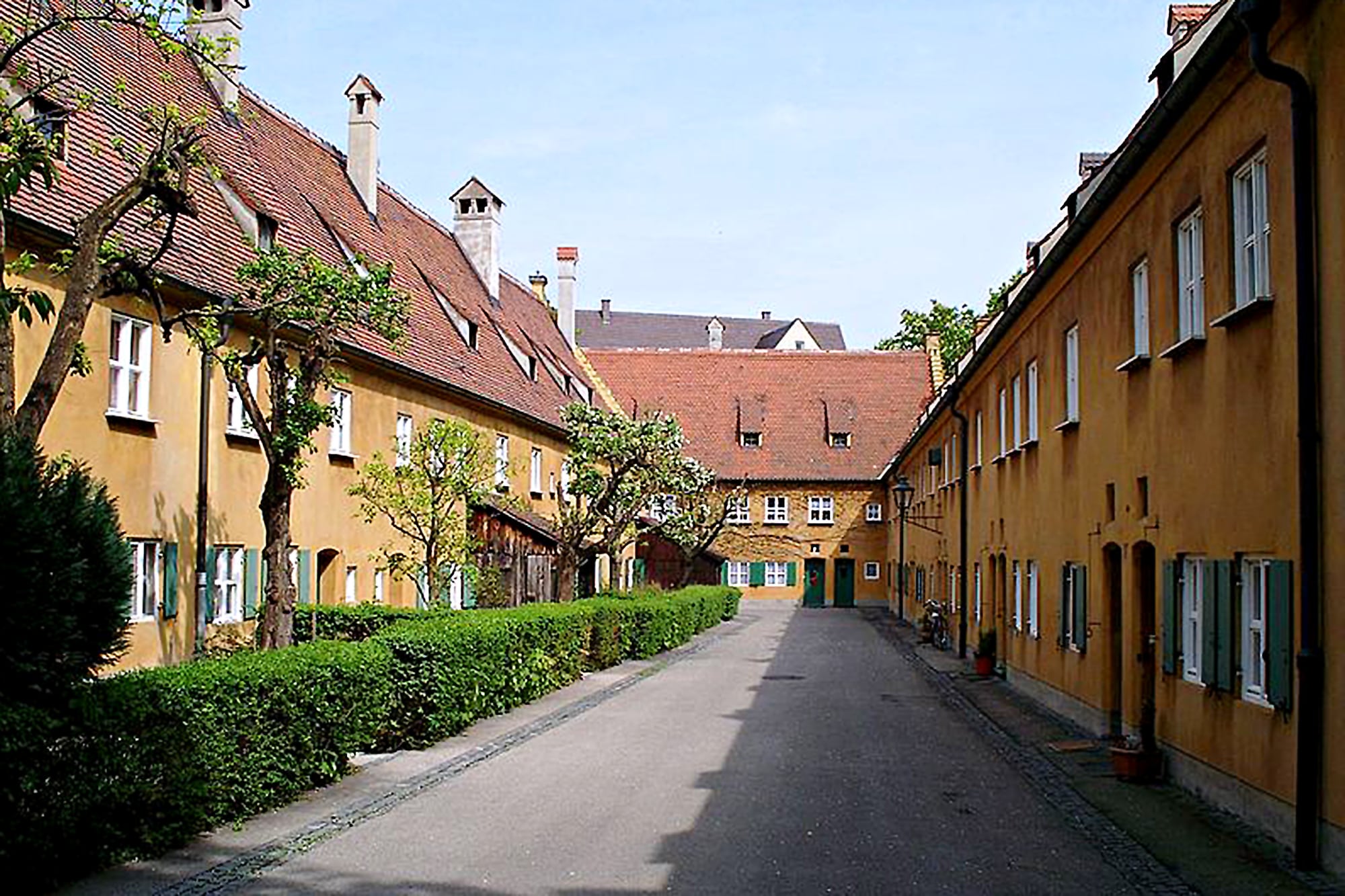 Hoy en Fuggerei viven alrededor de 150 personas
