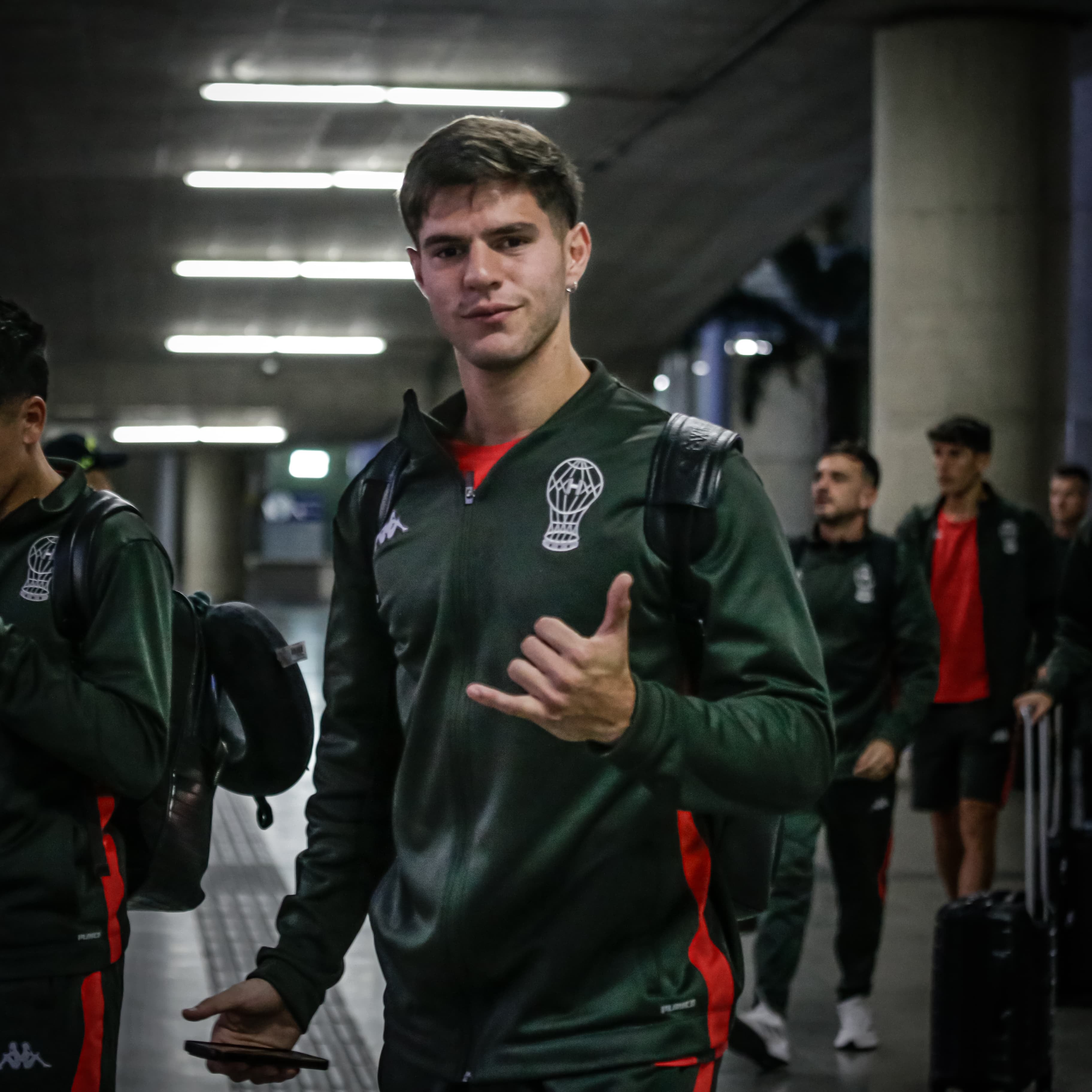 Marco Pellegrino llegó desde Huracán con una leve lesión muscular