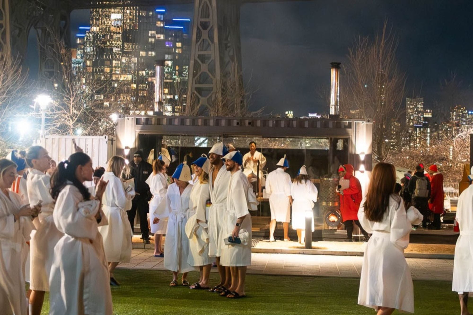 Hasta el 1° de marzo: Nueva York instala el sauna más grande de la ciudad y así se puede ingresar