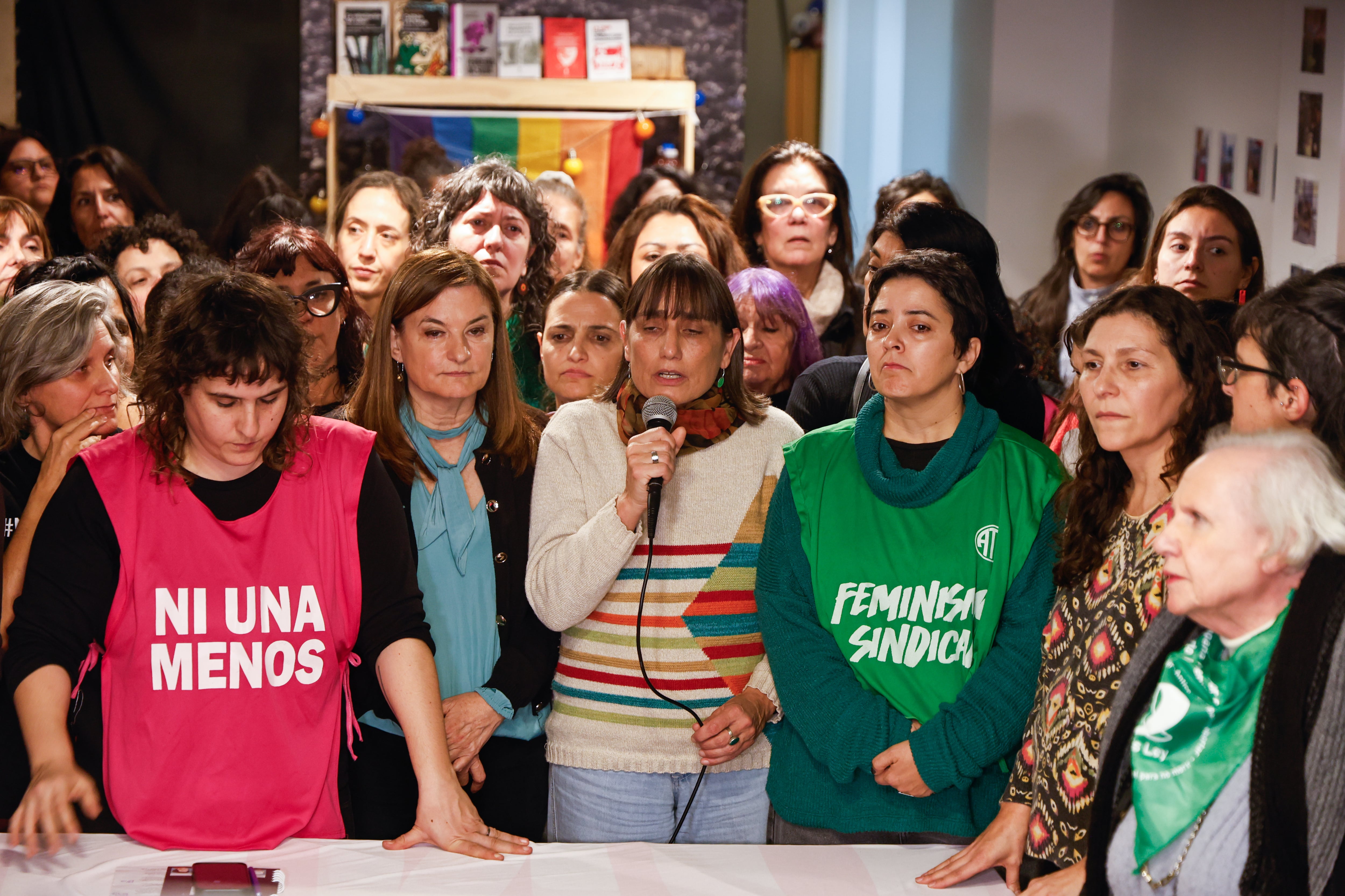 Buenos Aires 1jun26. Conferencia de prensa del Colectivo Ni una Menos.