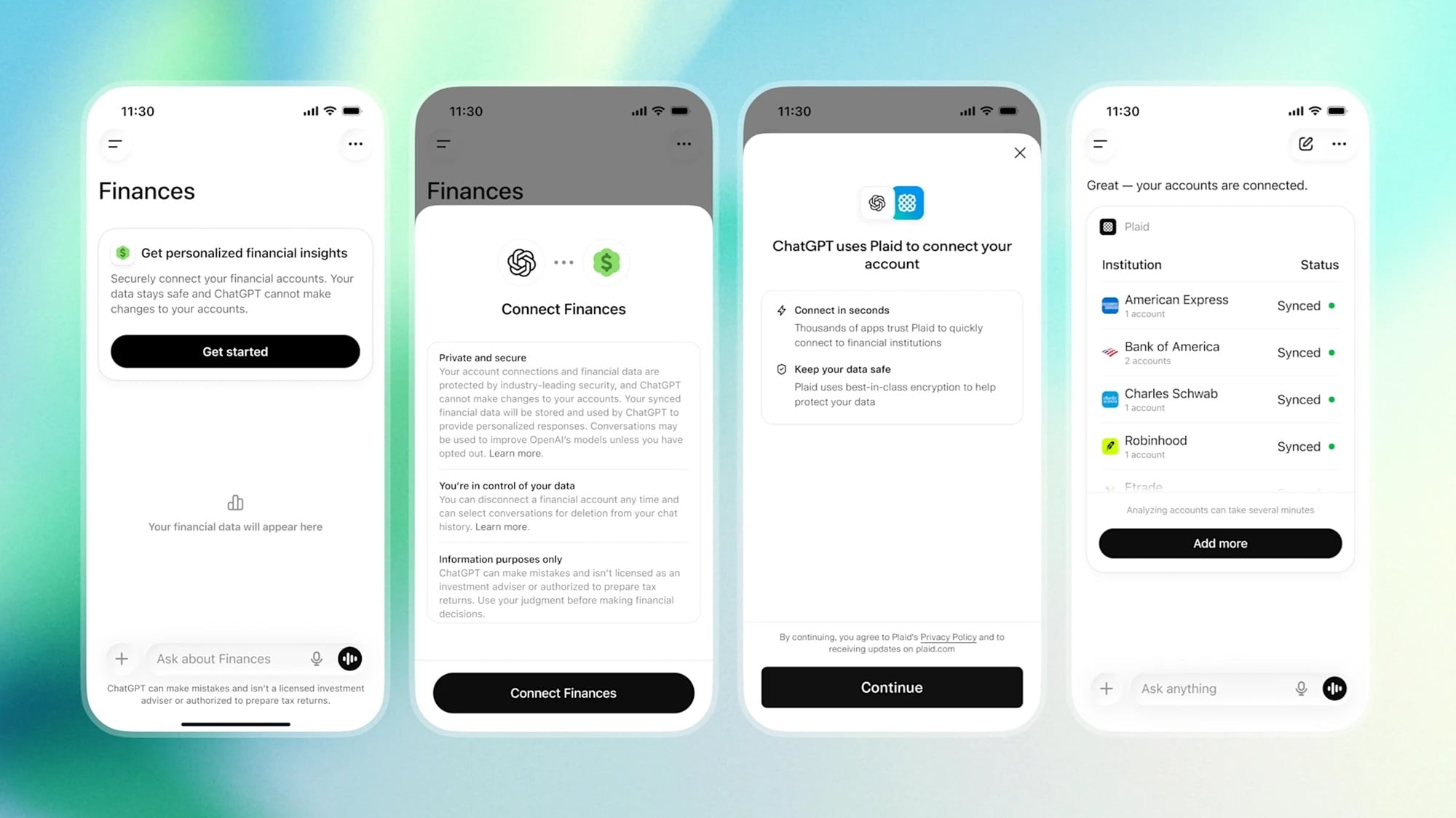 En las imágenes, OpenAI advierte que la IA puede realizar errores y no es un consejero autorizado